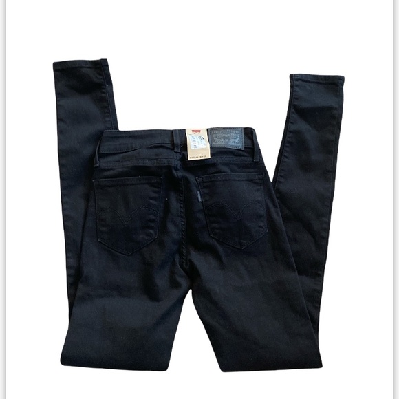 NWT Levi's women’s 711 Skinny Jeans size 24x30 Black - Picture 7 of 9